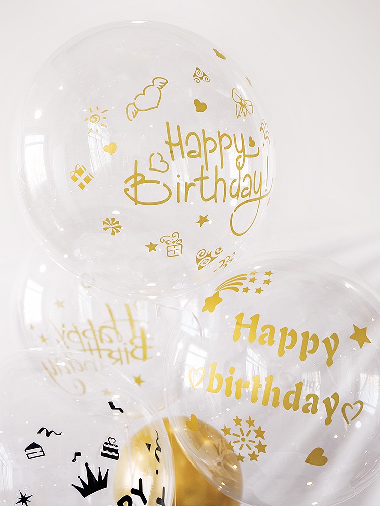 COMBO 3 miếng dán bóng bay HAPPY BIRTHDAY , PHỤ KIỆN TRANG TRÍ SỰ KIỆN