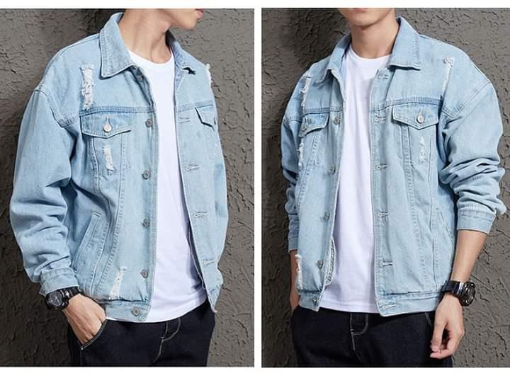 Áo khoác jean nam thời trang chất liêu đẹp như hình lnn 503