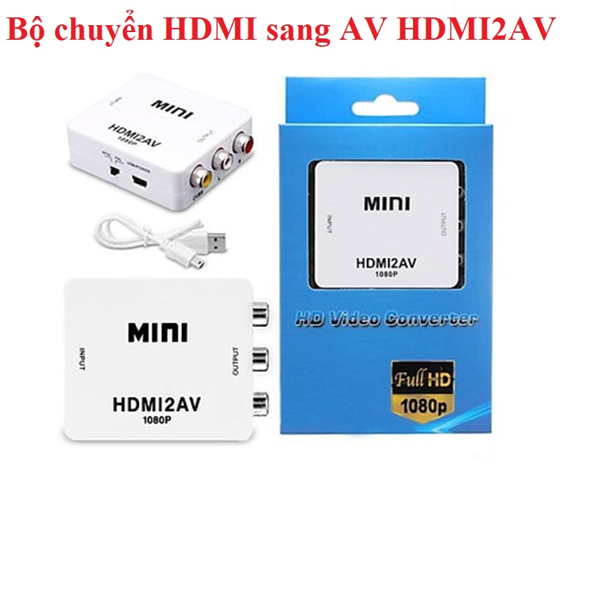 Bộ chuyển đổi HDMI sang AV HDMI2AV chất lượng cao