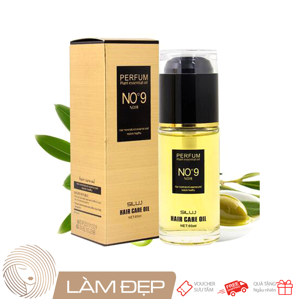 Tinh dầu dưỡng tóc no9 siluj perfume 60ml nuôi dưỡng , phục hồi, dưỡng ẩm tóc