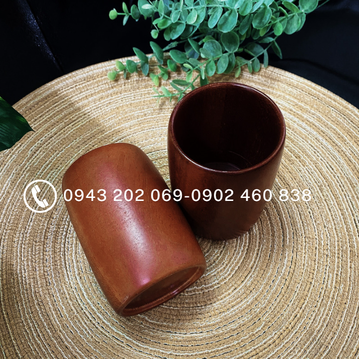 Ly, cốc gỗ tự nhiên