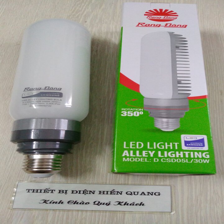 Bộ chao đèn ngoài trời (Bóng đèn đường 30w Rạng Đông )