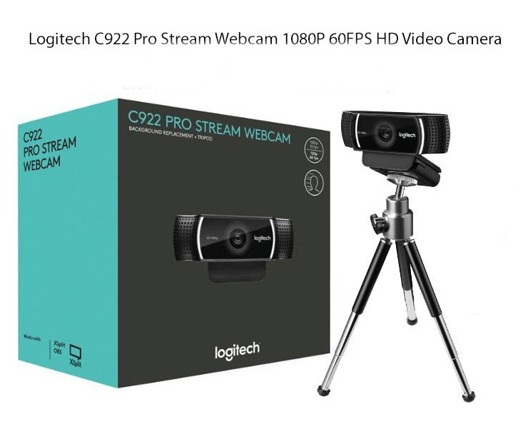 Webcam Logitech C922 Pro Stream full HD tặng phần mềm bản quyền XSplit Broadcaster