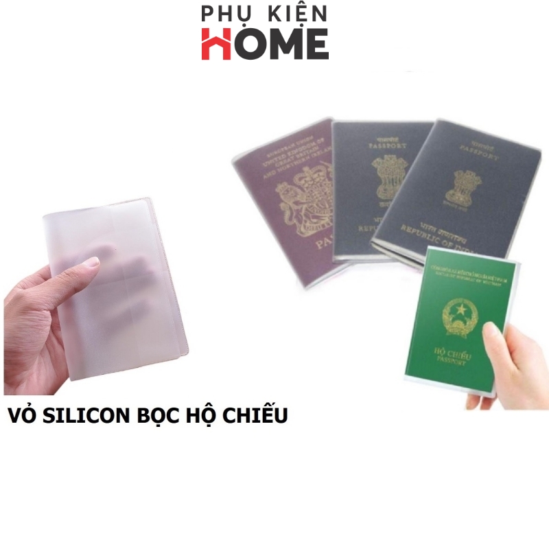 Vỏ Bọc Hộ Chiếu - Bao Bọc Passport Trong Suốt, Vỏ Đựng Hộ Chiếu Chống Thấm Nước, Tiện Dụng, An Toàn Khi Đi Du Lịch. Phụ Kiện Home 5310