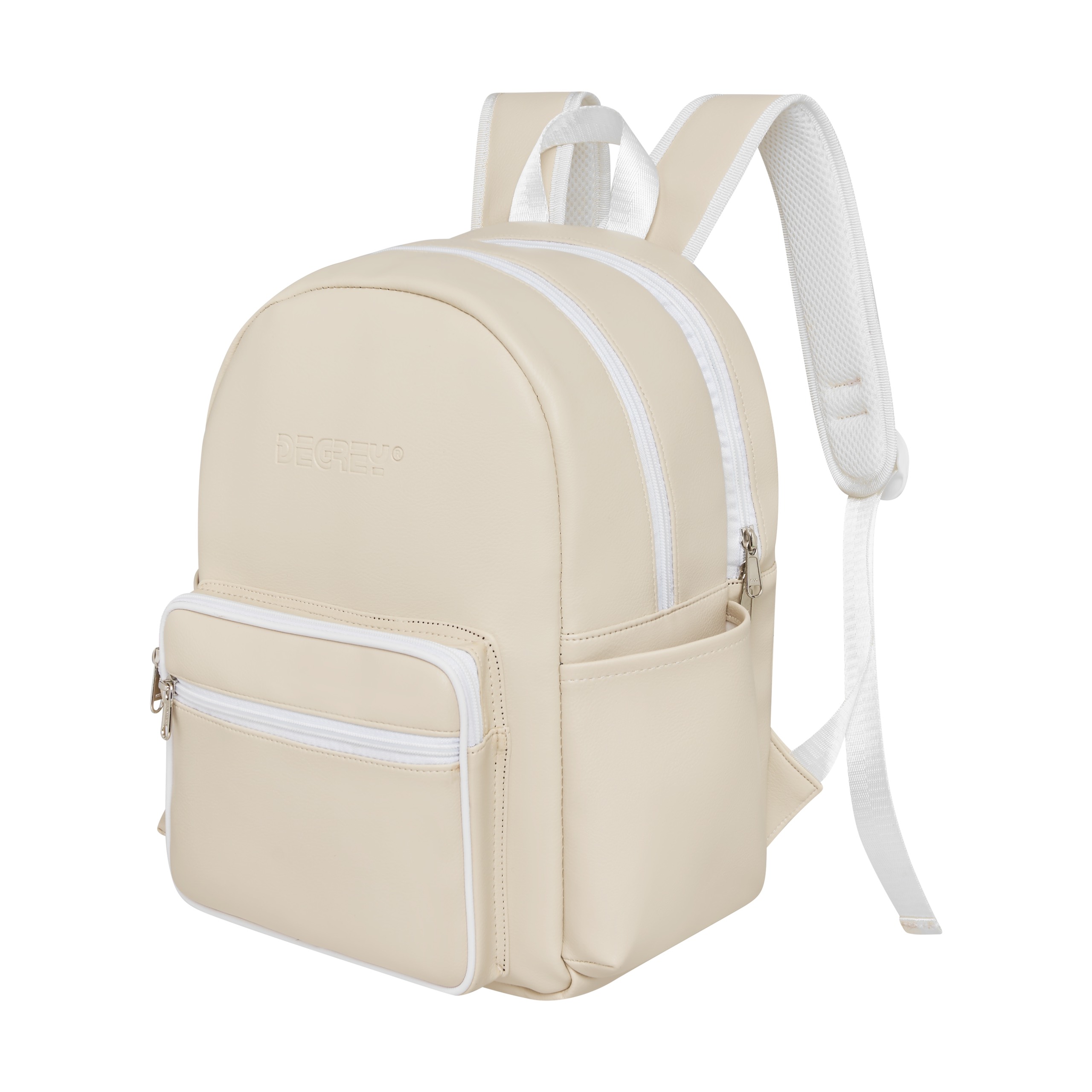Degrey Double Leather Basic Balo Kem Small Size - LBBDMK