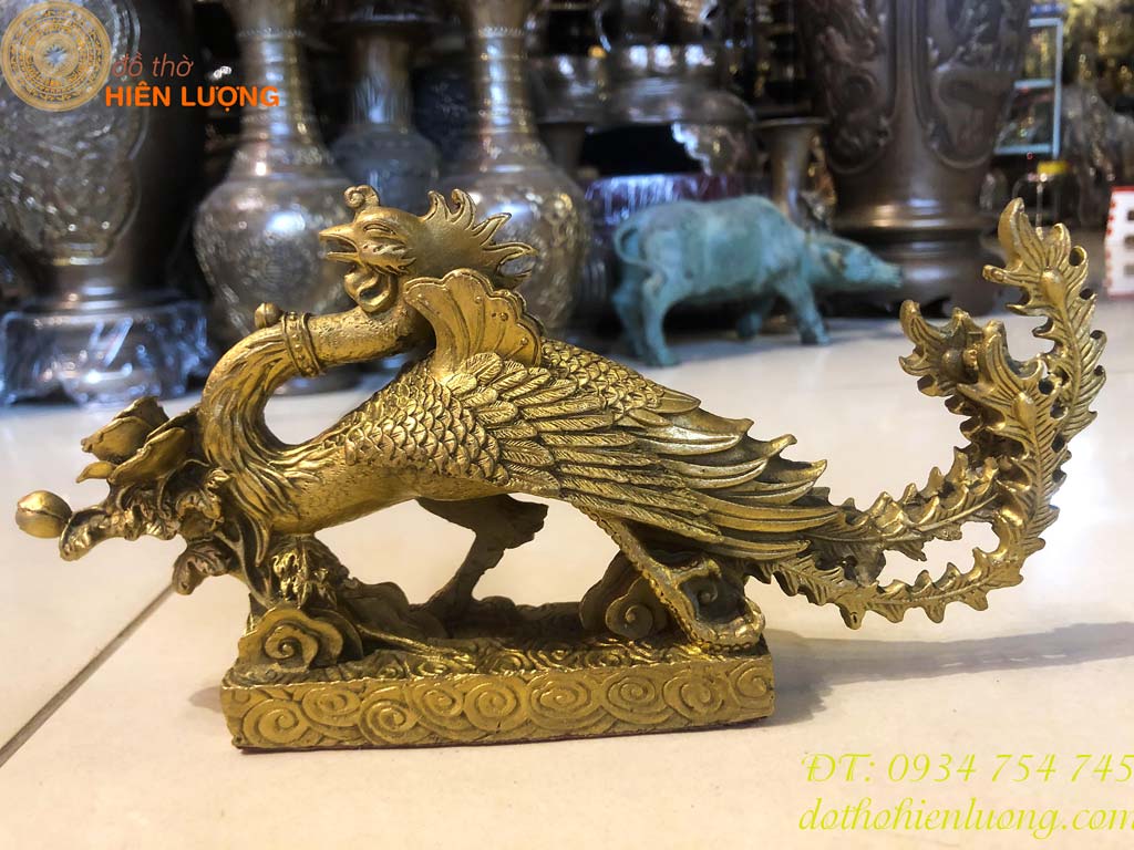 Tượng Phượng Hoàng Phong Thủy Bằng Đồng 5