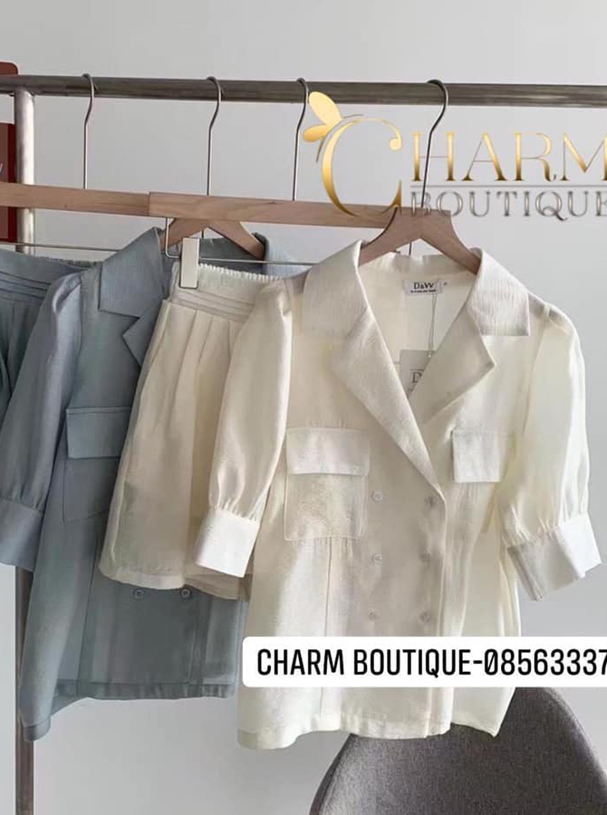 Rập Giấy 99001 - Set Blazer dạo phố Charm