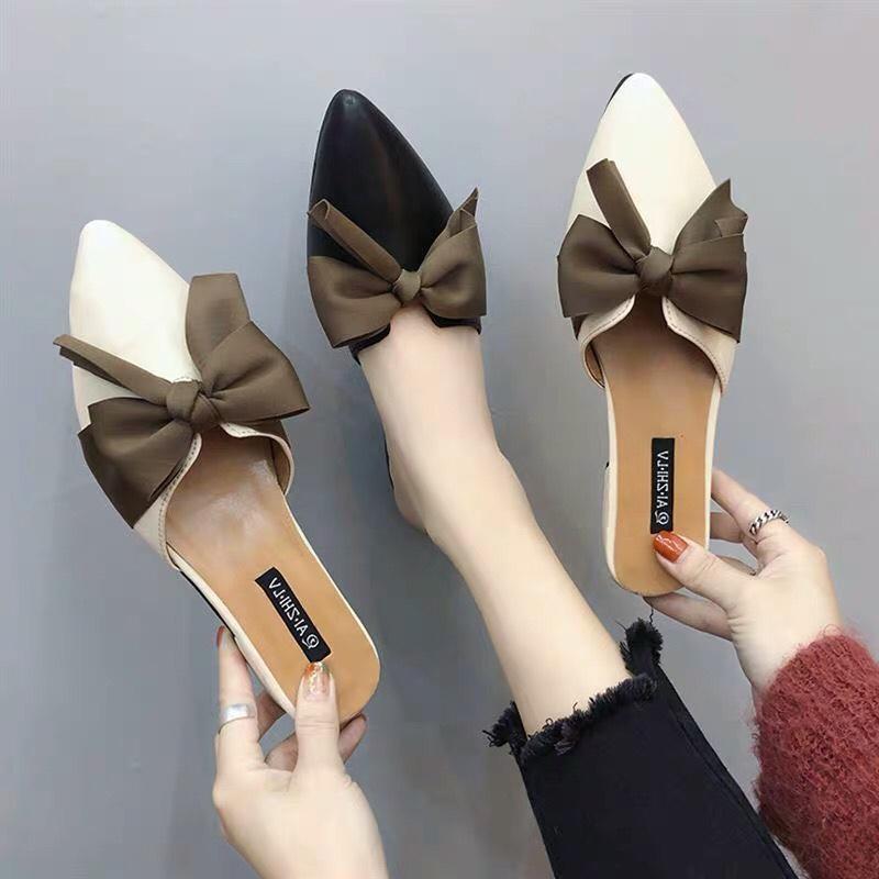 Sục nơ nữ màu kem giá mềm