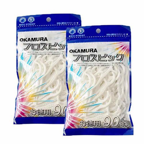 [HCM]Combo 2 gói tăm chỉ nha khoa Okamura 90P