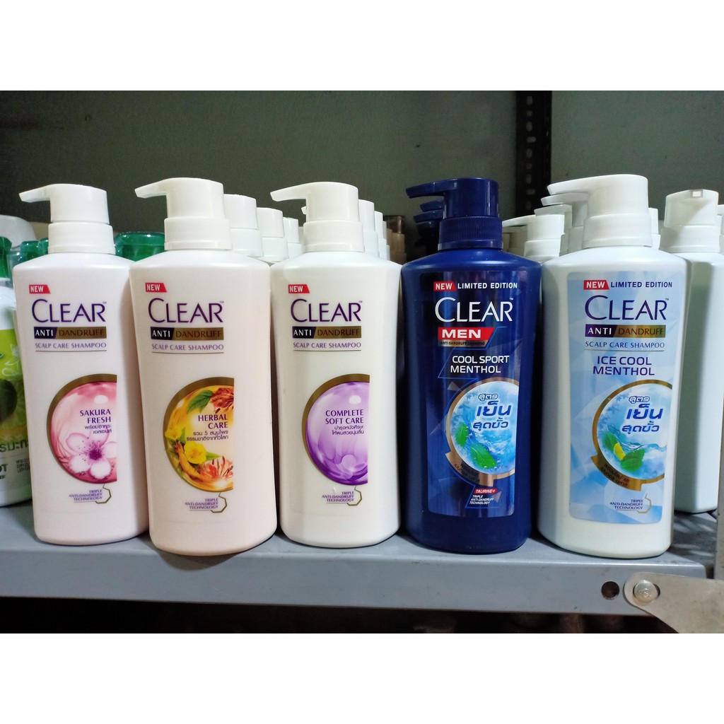 Dầu Gội Đầu Clear Thái Lan Chai 480ml