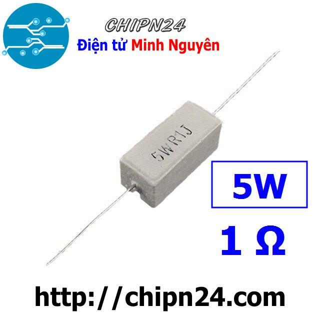 [3 con] (F136) Điện Trở Công Suất 1R 5W