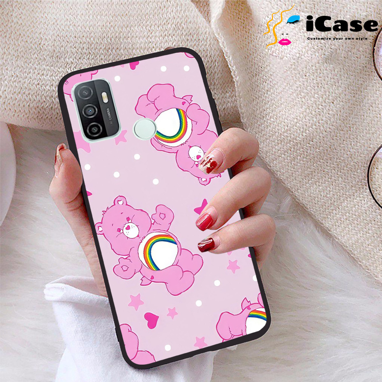 Ốp lưng Oppo A32 viền dẻo TPU BST Pinky