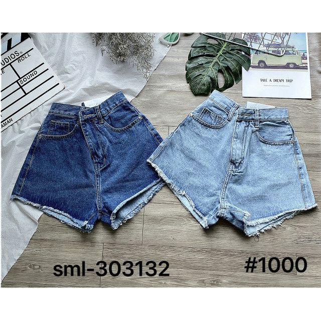 Quần Short Jeans Nữ Trơn Có Size Lớn