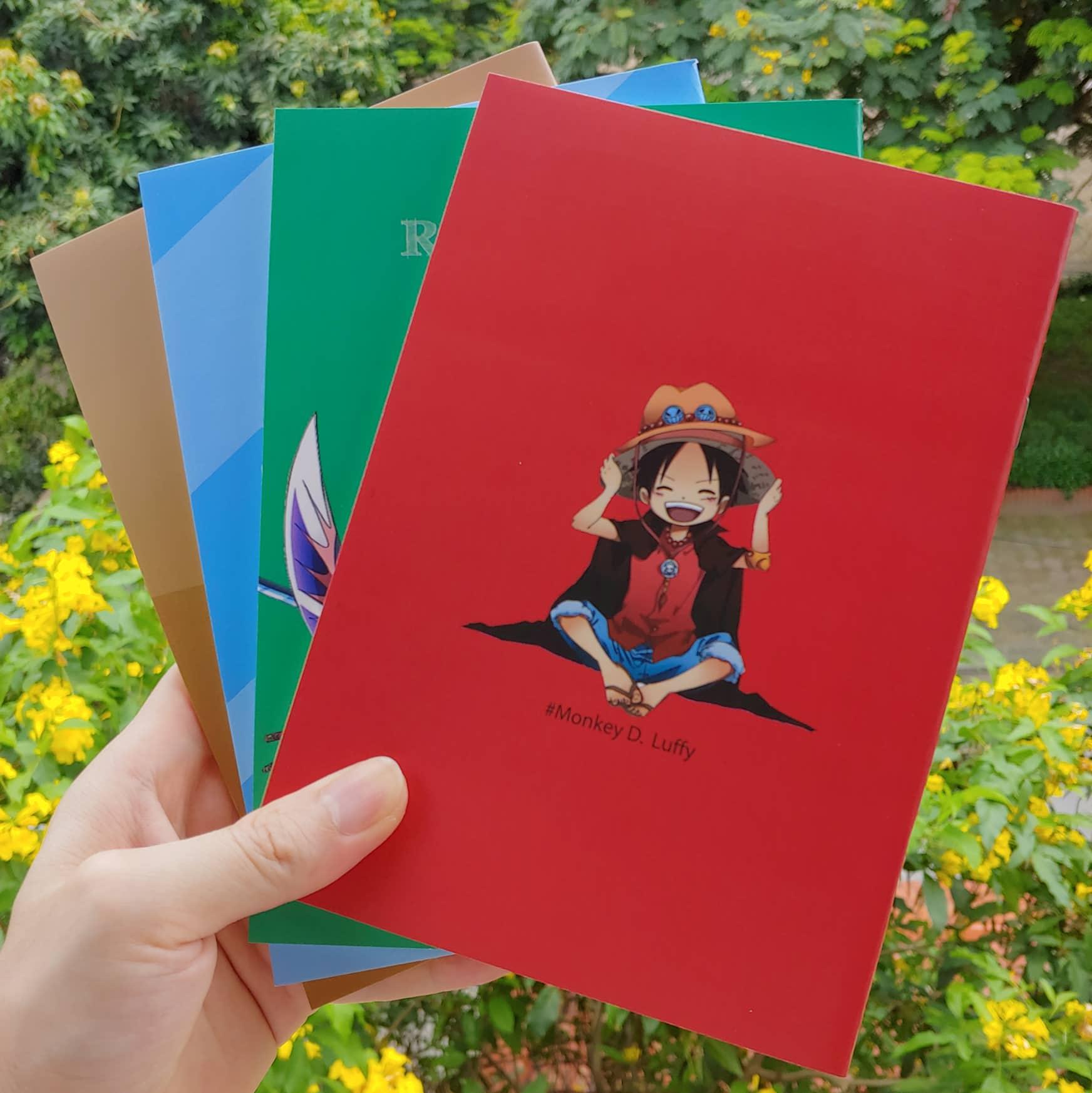 Bộ 4 quyển vở ONE PIECE khổ A5