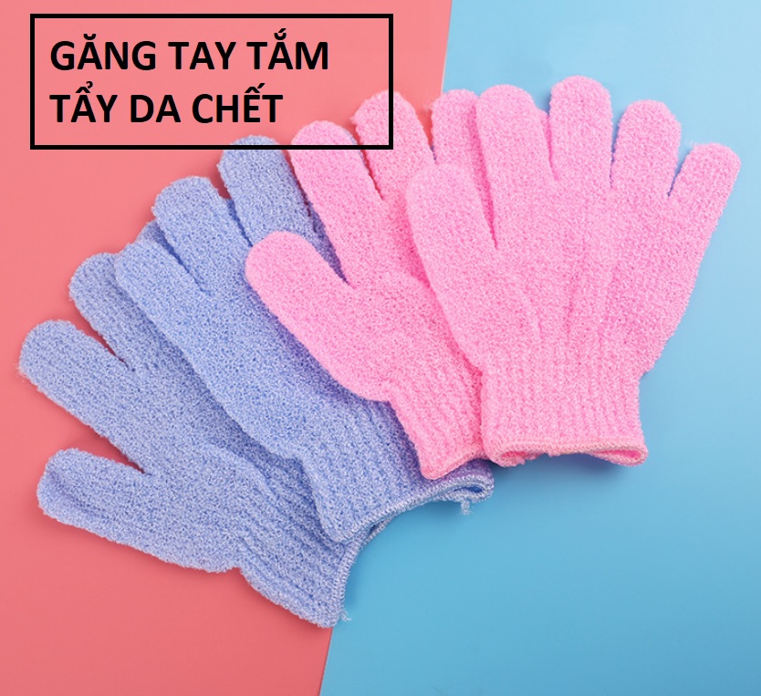 Găng tay tắm tẩy tế bào da chết Bath Glove 01 chiếc - mát xa cơ thể chà lưng chân tay tiện lợi cao cấp Nylon Body wash massage