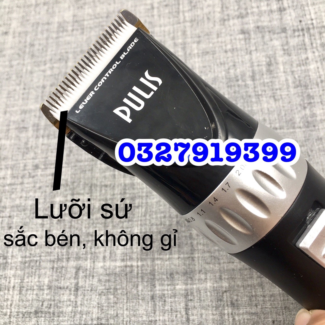 Pulis 2-Battery Hair Clipper Pulis 882 - New Model, Titanium & Ceramic Blades, 2200Mah Capacity, Highly Safe, 4-Hour Usage Time, High-End Trimmer