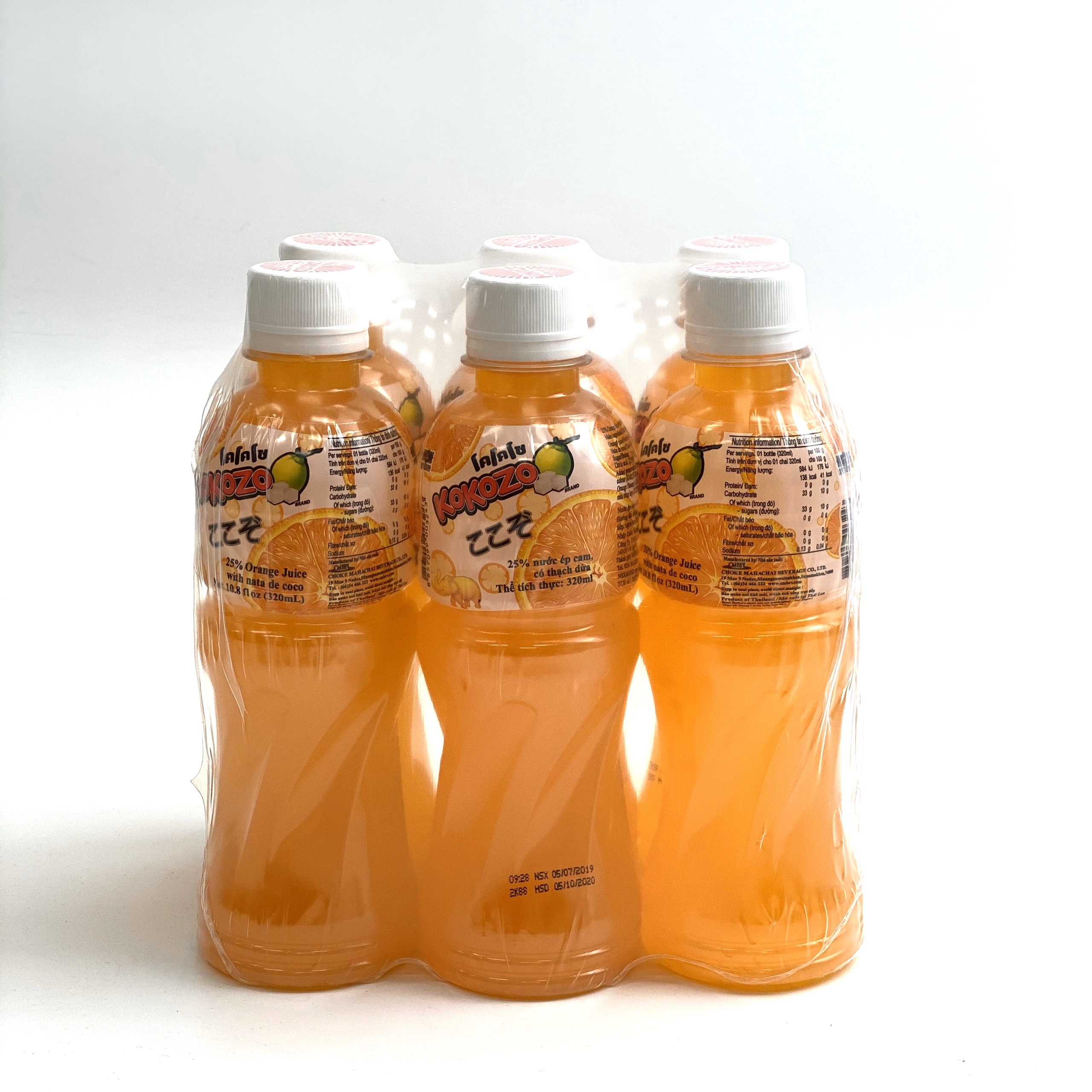 Nước ép KOKOZO cam lốc 6 chai