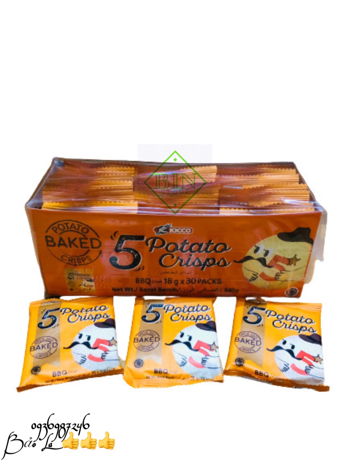 Combo 2 hộp khoai tây 5 Miếng 540g