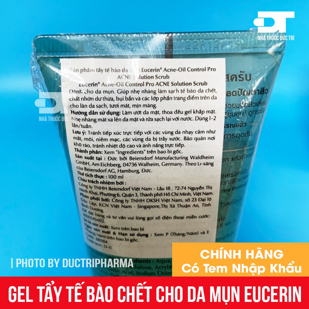 Gel tẩy tế bào chết Eucerin 100ml