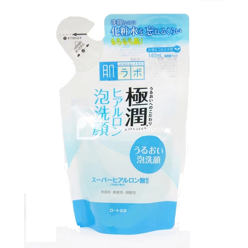 Hada Labo Bọt rửa mặt dưỡng ẩm Gokujyun Moisturizing Foaming Wash 140ml Dung dịch thay thế