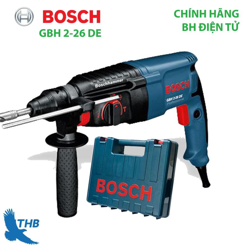 Máy khoan bê tông Máy khoan búa Bosch GBH 2-26 DE Công suất 800W Bảo hành điện tử 12 tháng