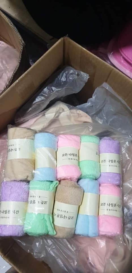 Combo 10 Khăn Mặt Xuất Hàn Quốc 100% Cotton 35*50cm (khan mat han quoc)