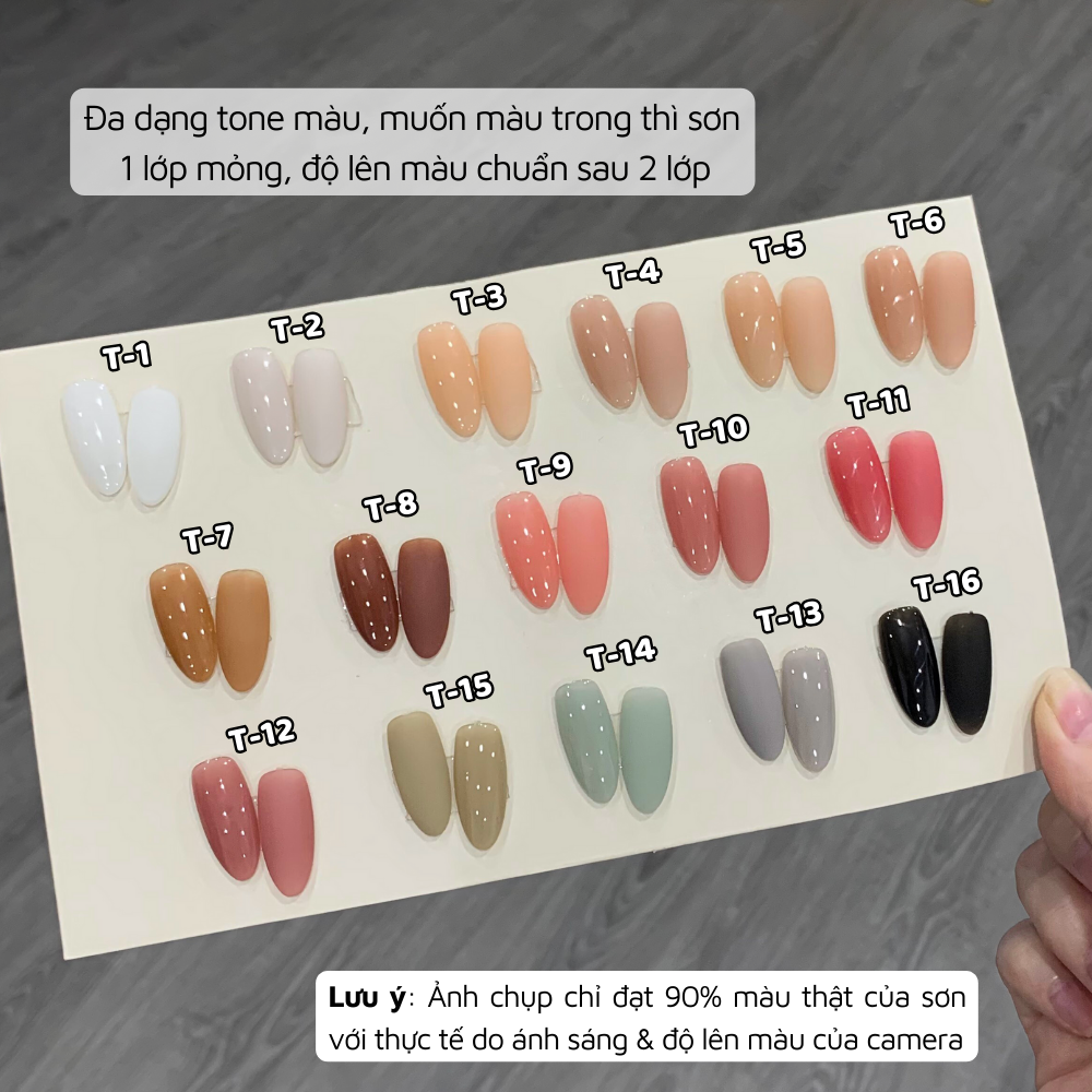 Sơn gel thạch đục lẻ màu RAMYLA 15ml