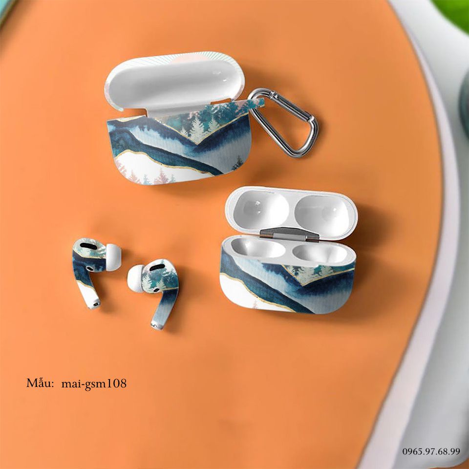 Decal Skin dán AirPods Pro mẫu sơn mài