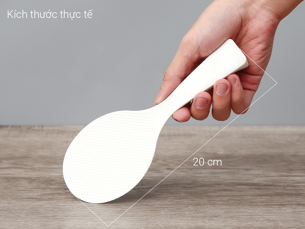 Muỗng (vá) xới cơm đế đứng Inochi (Giao màu ngẫu nhiên) [HCM-Giao hoả tốc 2h]