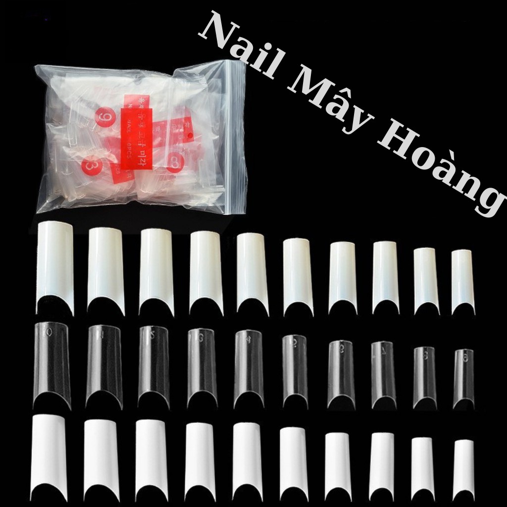 Móng Nối Trúc, móng típ ống tre ( bịch 600 móng)