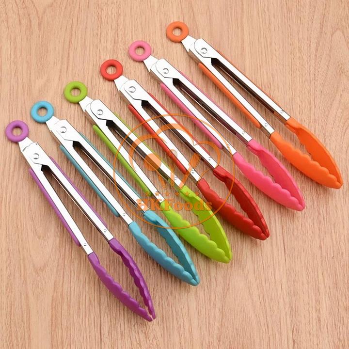 Kẹp gắp bánh, dụng cụ gắp thức ăn silicon 21cm