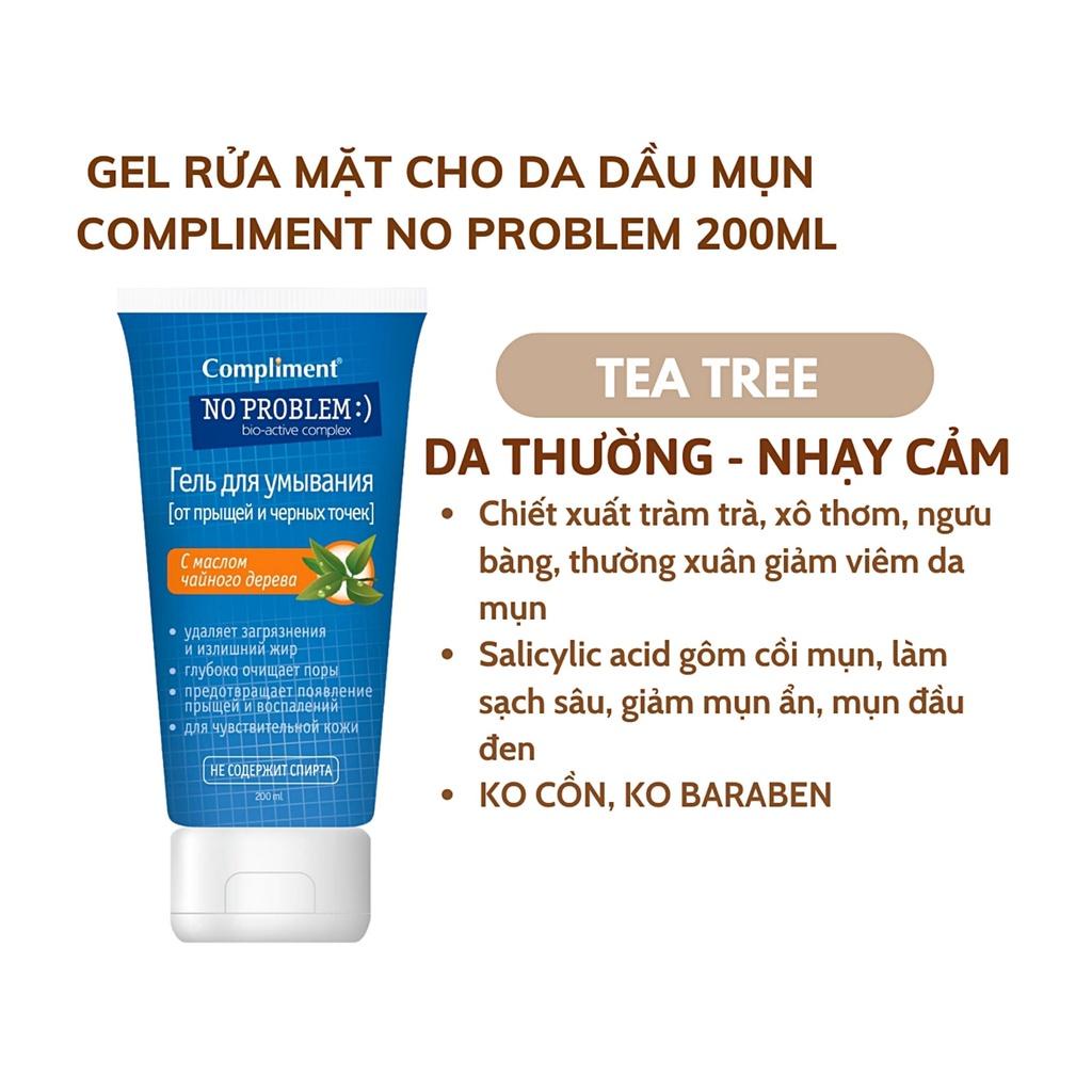 Sữa rửa mặt BHA Compliment No Problem làm sạch sâu giảm mụn 200ml - Thi Vũ