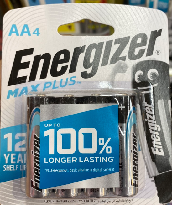 Pin Energizer alkaline AA max-plus. Pin siêu bền, siêu tiết kiệm