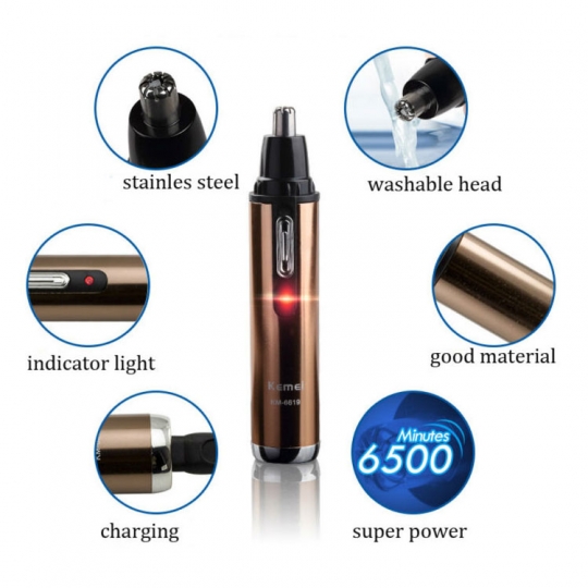 Máy Tỉa Lông Mũi Cao Cấp Kemei KM-6619