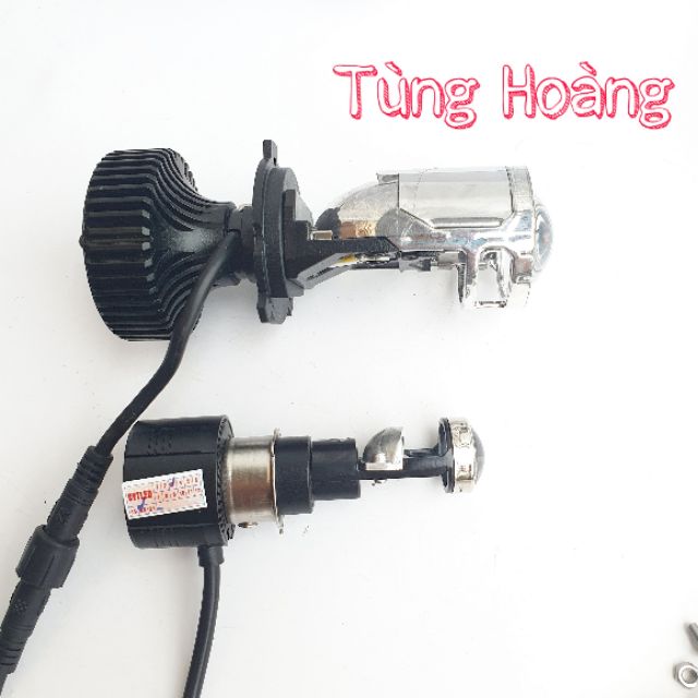 Đèn led bi cầu mini M8 TÍ HON chân drean, H7, H4