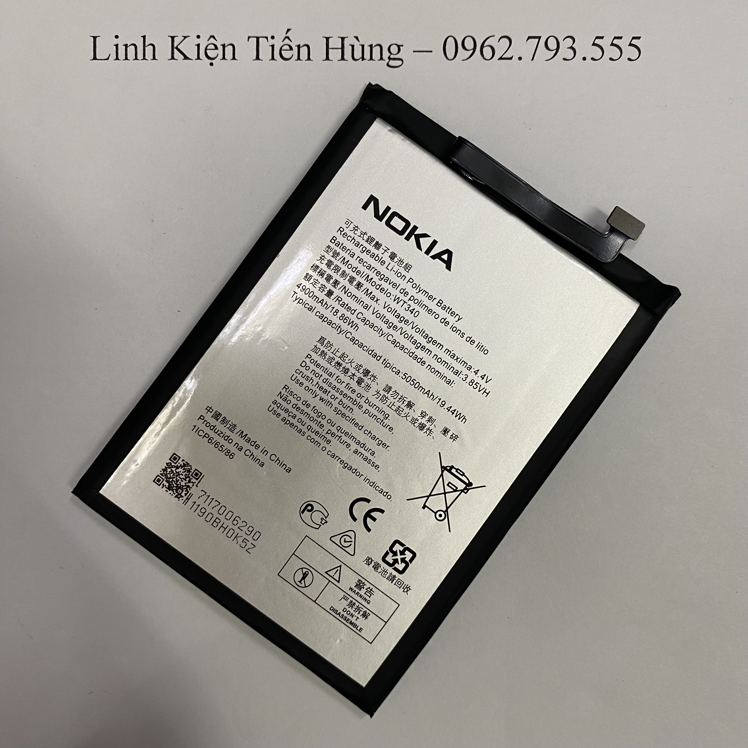 Pin Nokia G10 Nokia WT340 bảo hành 6 tháng đổi mới