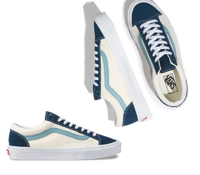 GIÀY VANS STYLE 36 RETRO SPORT TRẮNG XANH [Ảnh Thật - Full Box]