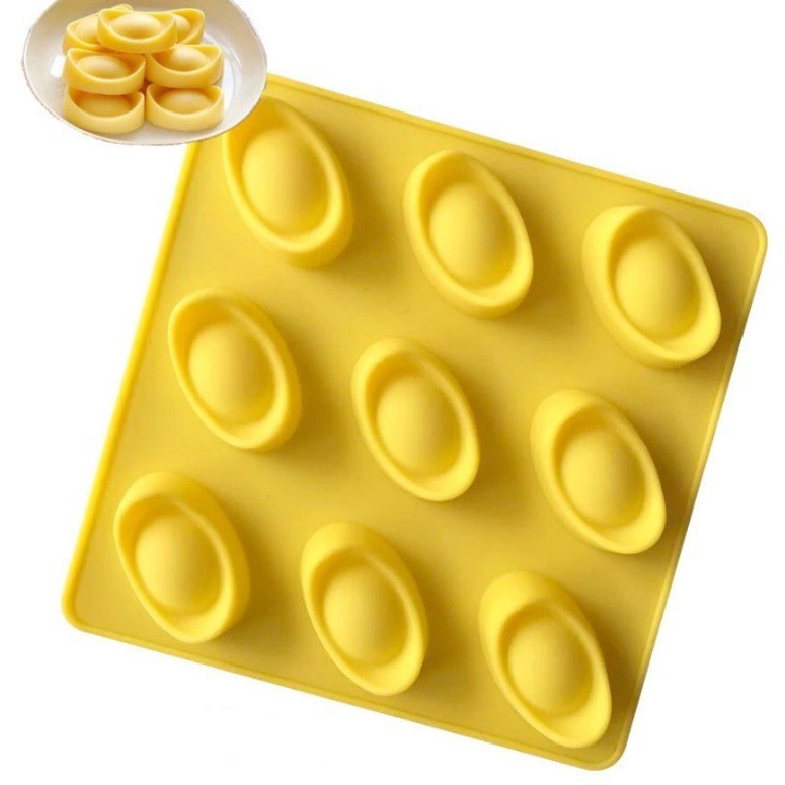 Khuôn Silicon Đổ Socola/Thạch/Đá/Kẹochipchip/Pudding Hình 12 Thỏi Vàng
