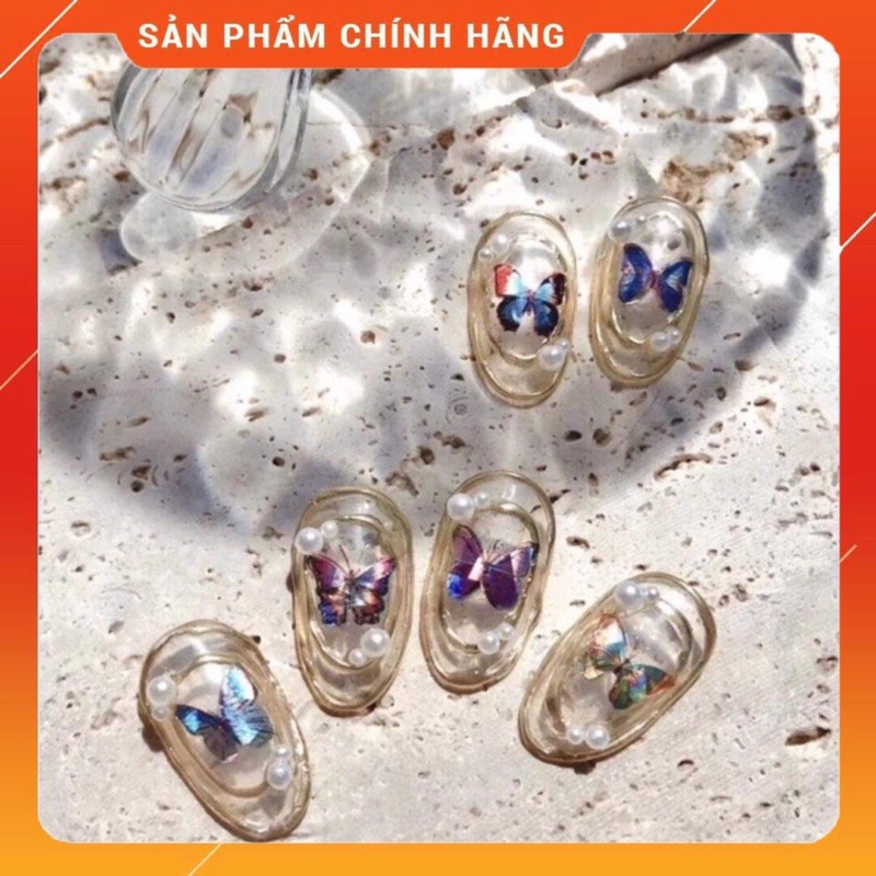 [HCM]STICKER BƯỚM LAZZER DÁN MÓNG SIÊU XINH