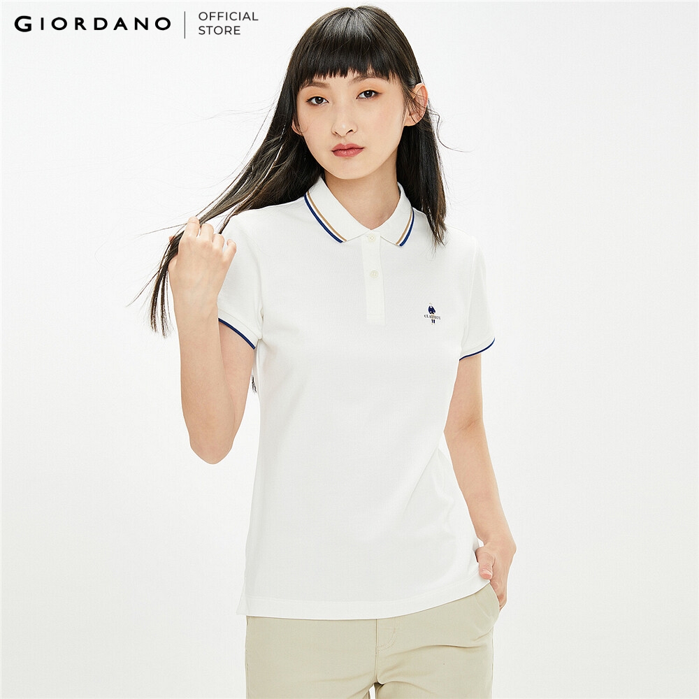 GIORDANO Áo Thun Nữ Có Cổ Classics Polo 05319260