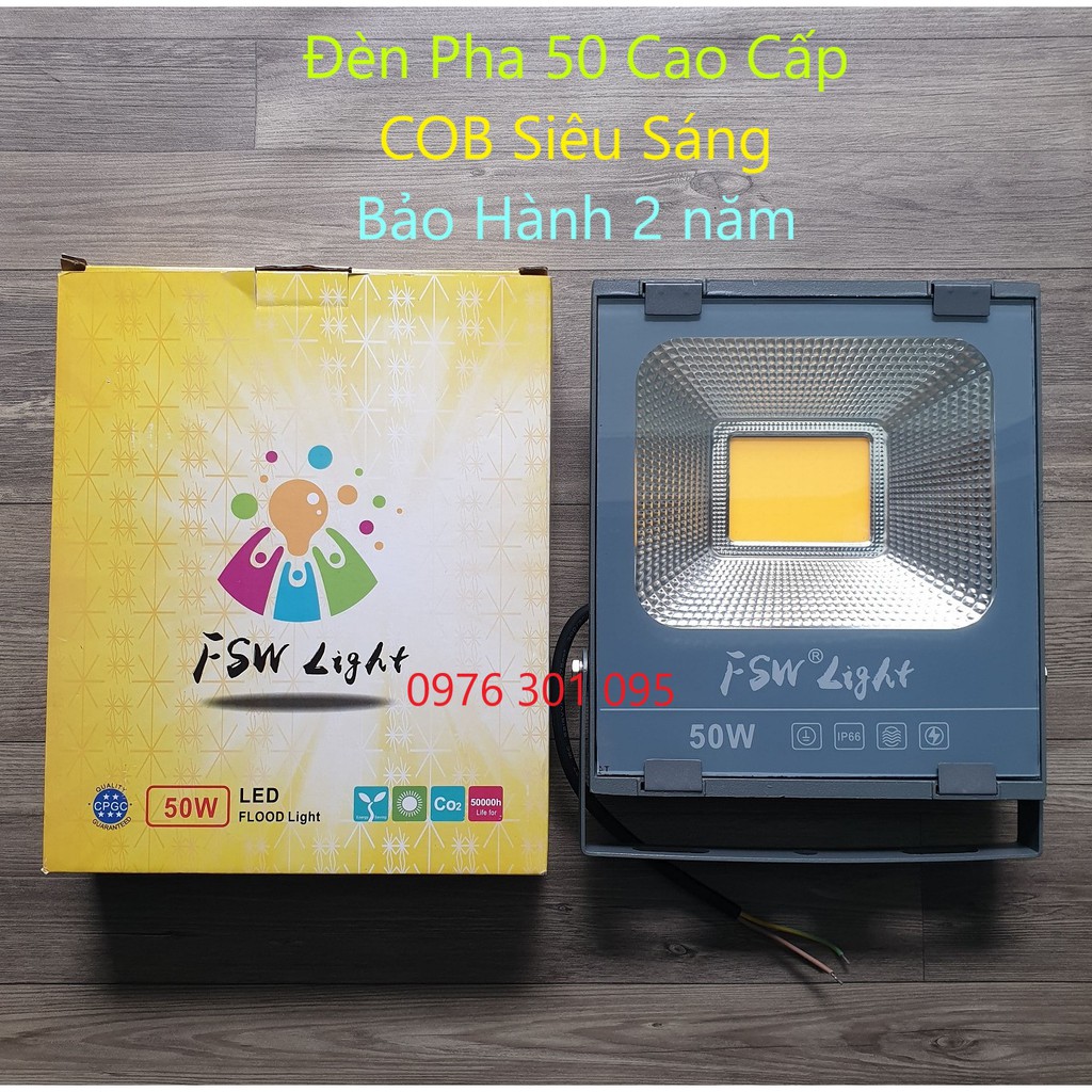 [FSW Bảo Hành 2 năm] Đèn led PHA siêu sáng đủ wat [COB] siêu sáng
