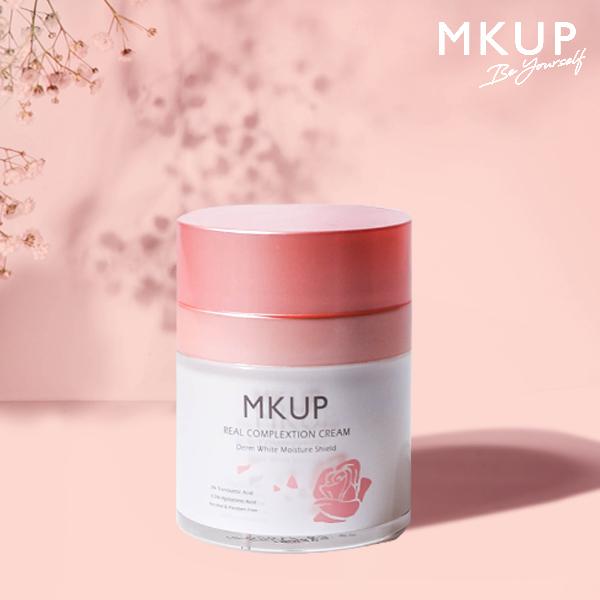 Kem lười MKUP dưỡng ẩm trắng da Real complexion Cream
