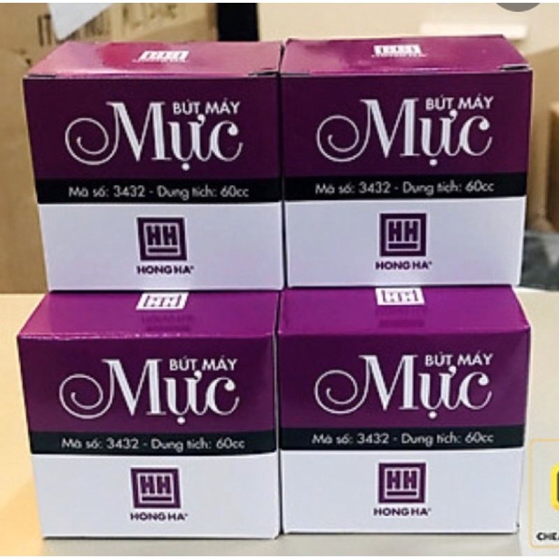 Mực Bút Máy Hồng Hà (Mực Tím/Xanh Đậm)-60ml