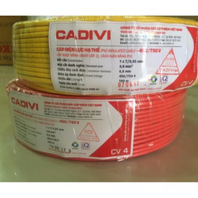Dây điện Cadivi 20 mét dây đôi 2x 1,5mm2