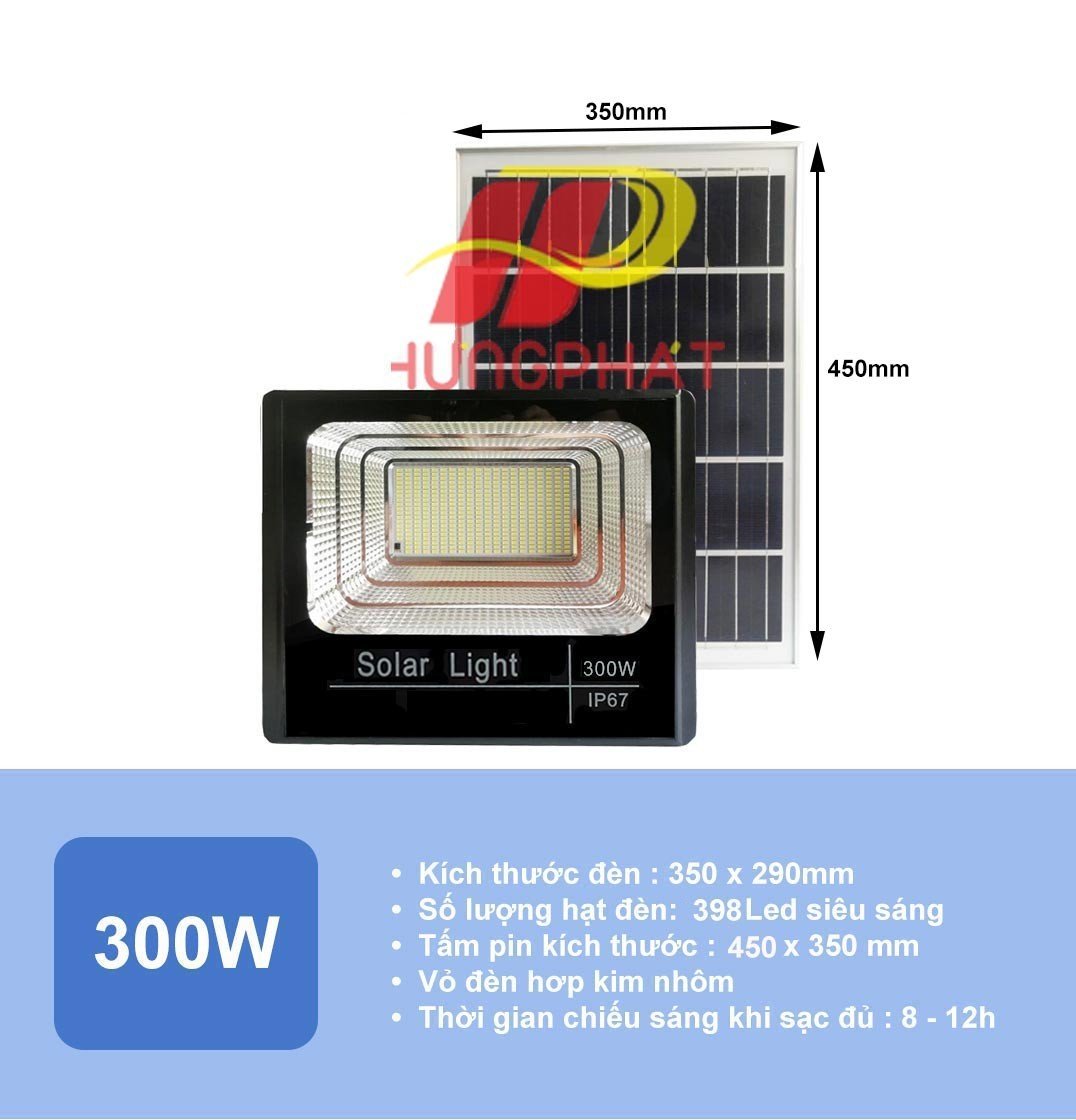 Đèn pha năng lượng mặt trời 40w 60w 100w 200w 300w