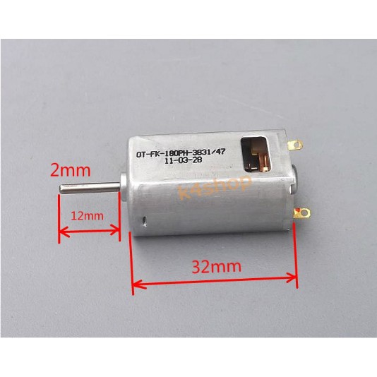 Động cơ mô tơ mini 180 6vdc 25000rpm