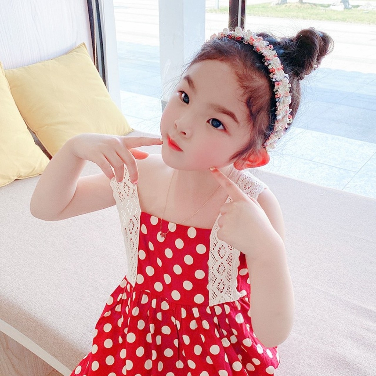 cài tóc cho bé yêu ngọc,bờm tóc cho bé