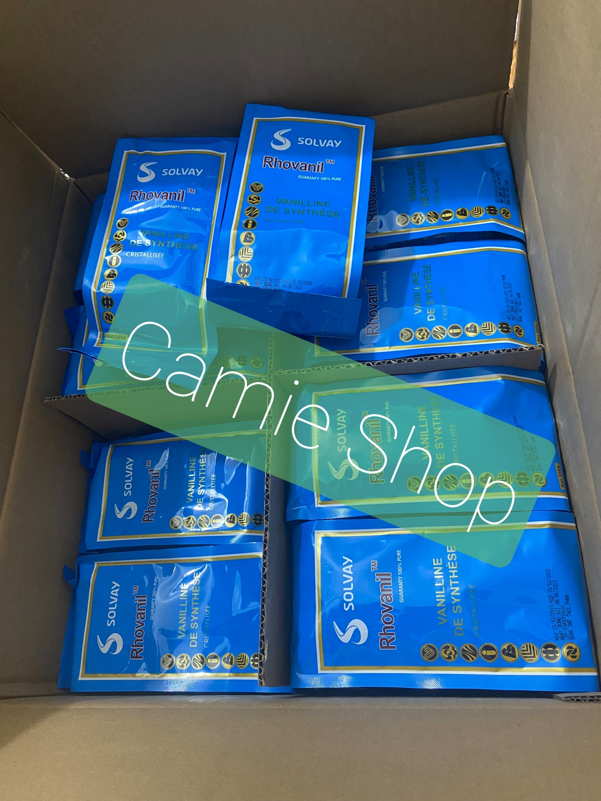 Hương bột Rhovanil - gói 500gr - Rhovanil vani Trung Quốc