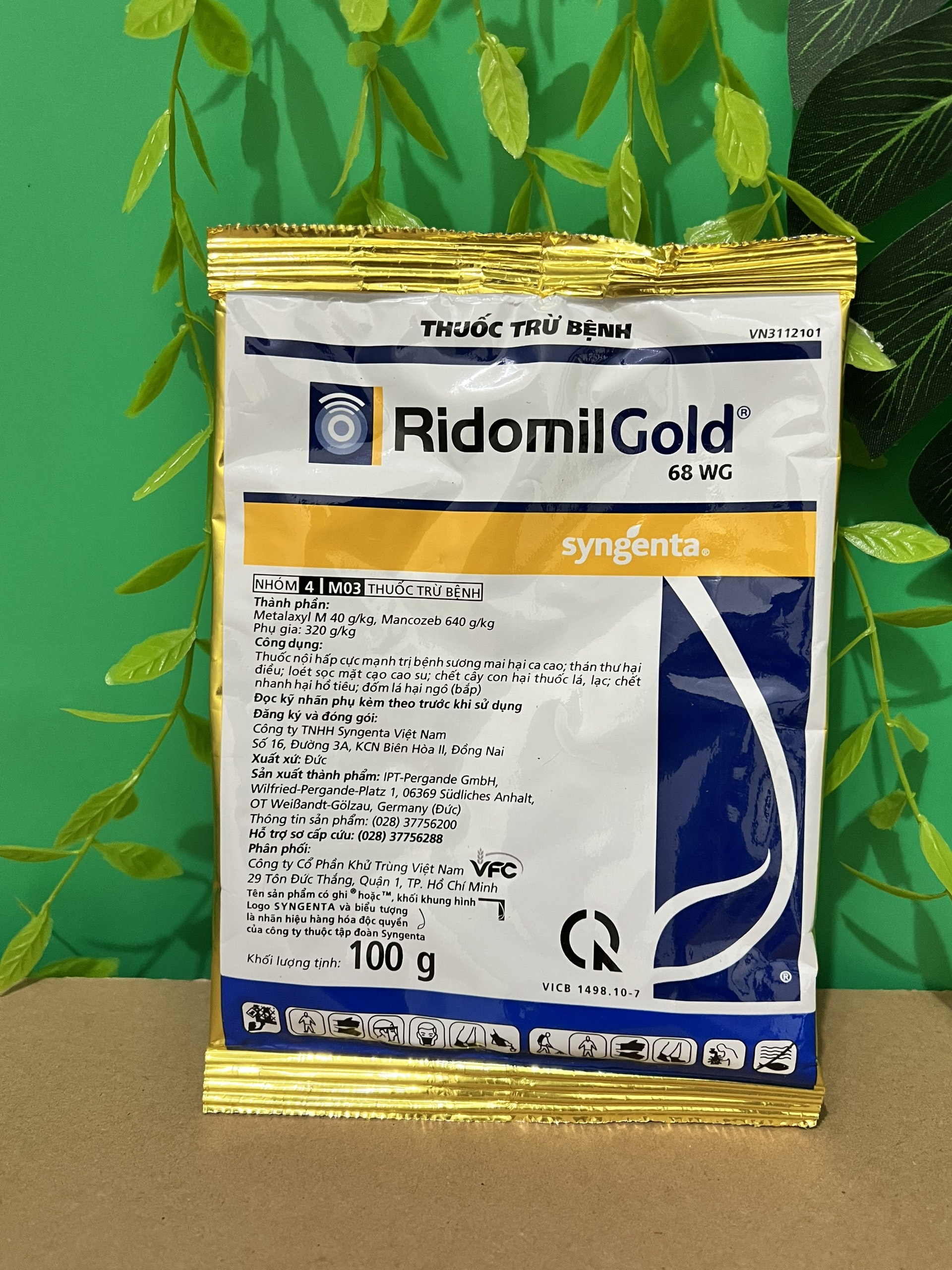 Ridomil Gold diệt nấm, thán thư, sương mai dành cho hoa lan hoa hồng và cây cảnh