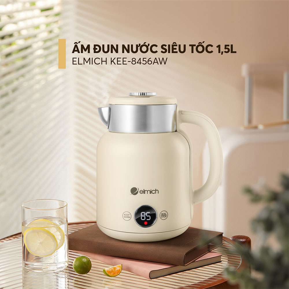 (Chỉ 25-29.06)Ấm đun nước siêu tốc Elmich 1,5L KEE-8456